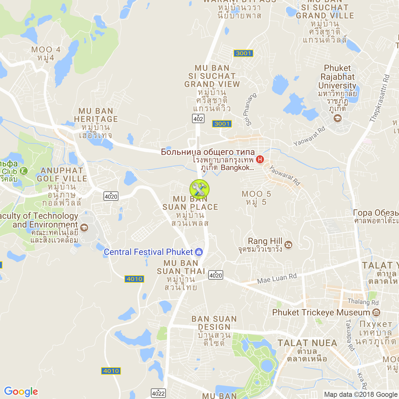Index Living Mall на карте Пхукета