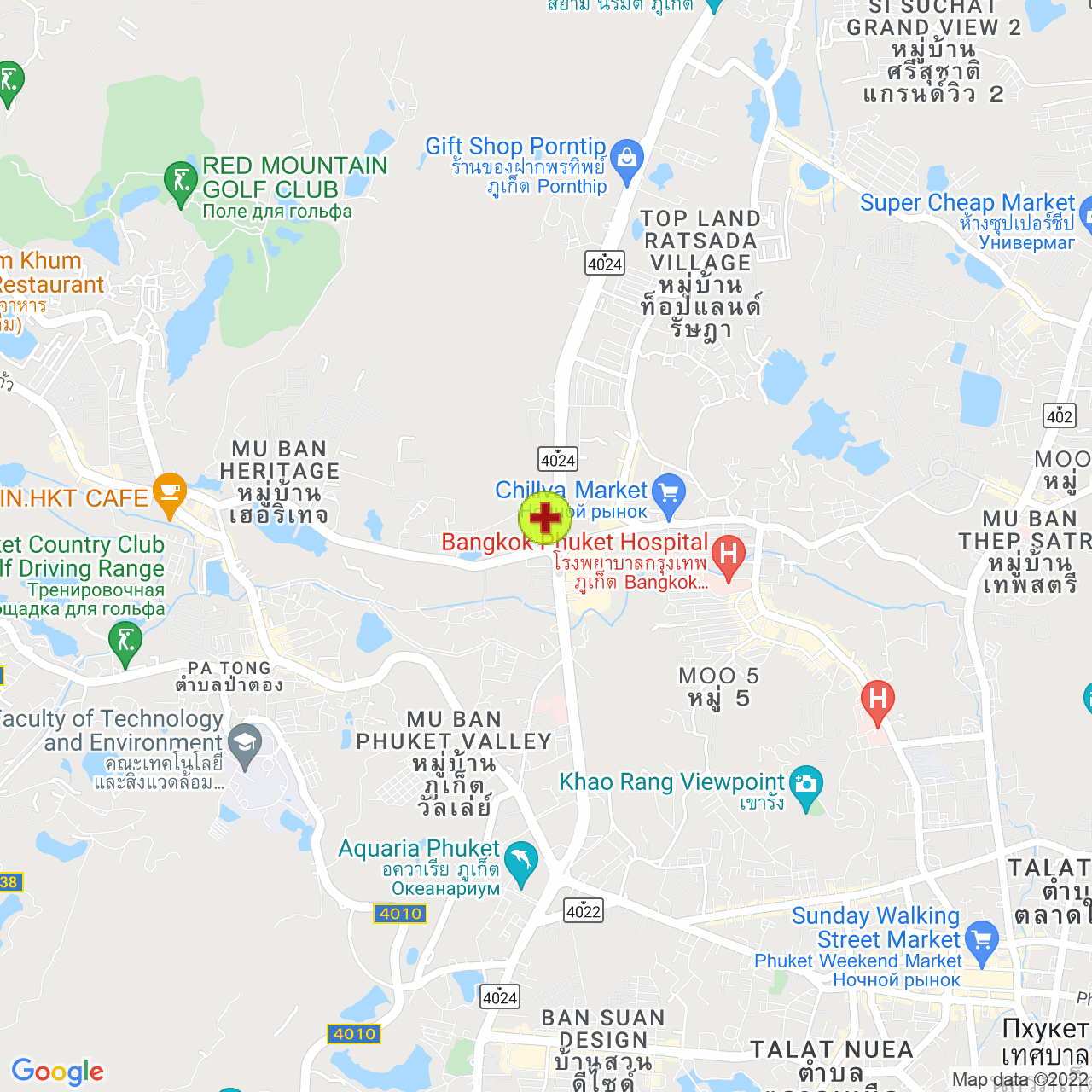 Кабинет гинеколога Руджерек на карте Пхукета