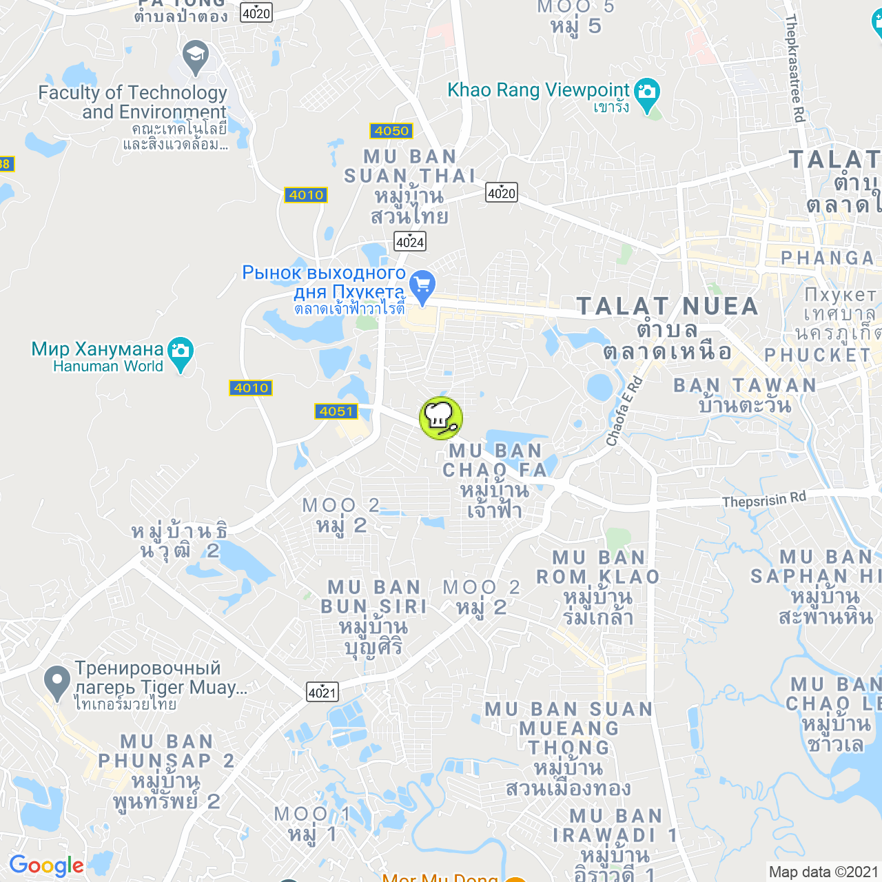 🍣 Baikingu Japanese Buffet Garden Restaurant на карте Пхукета