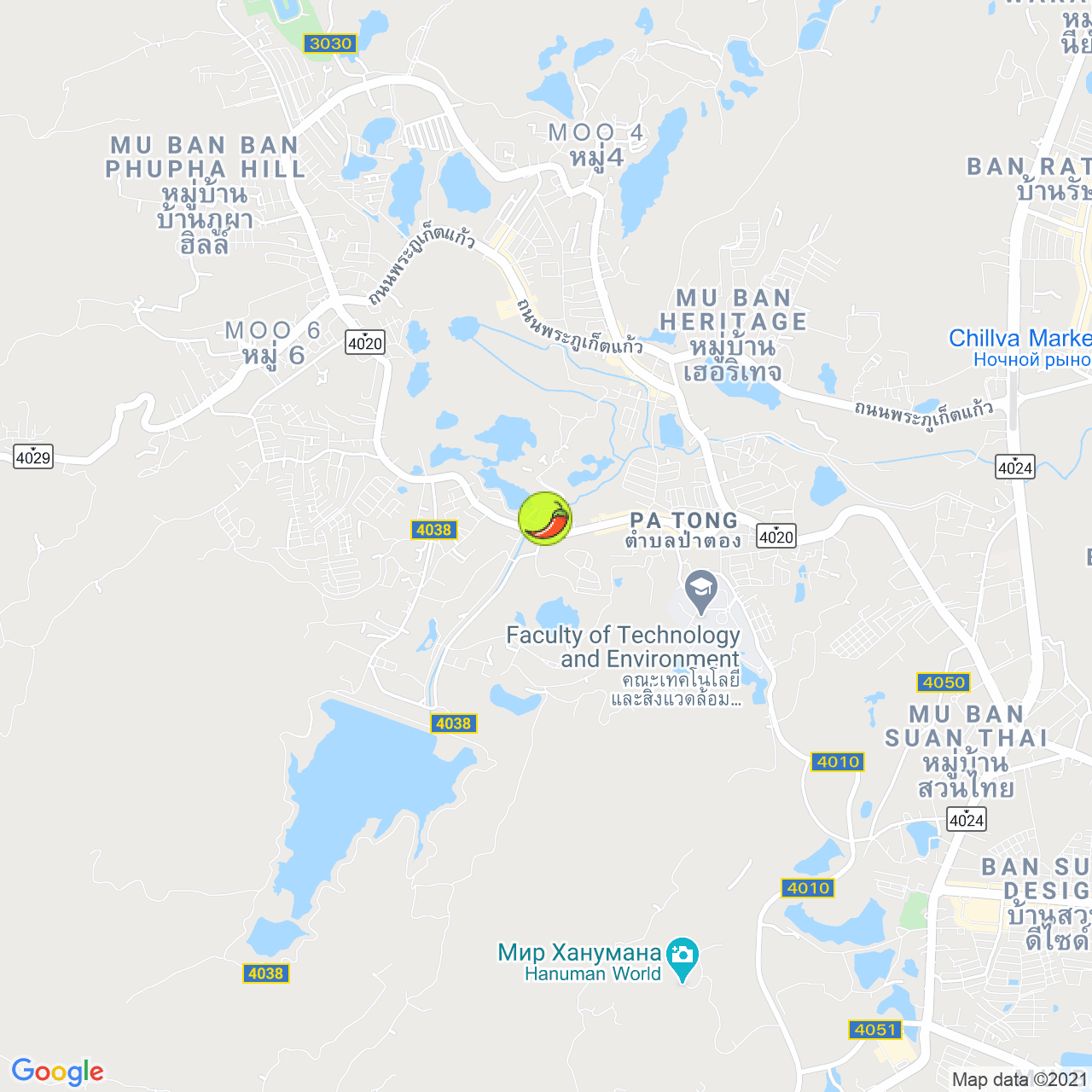 Pa tum pool cafe на карте Пхукета