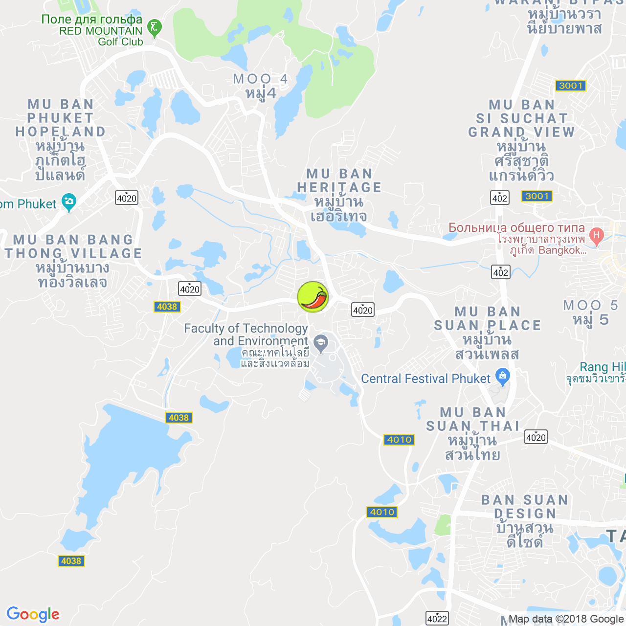 Cha Nuar на карте Пхукета