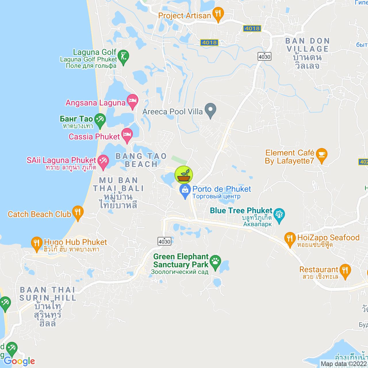 The Bowl Phuket на карте Пхукета